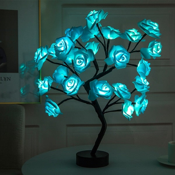 Rose Flower Led lamp Tree