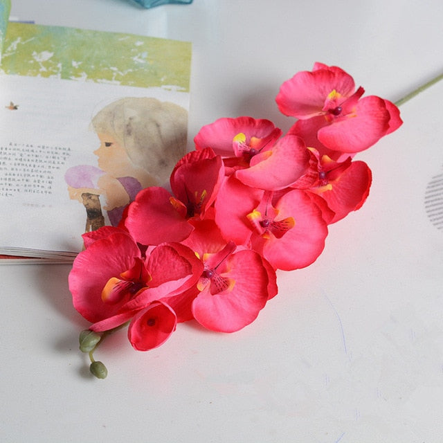 Artificial Silk White Orchid Flowers