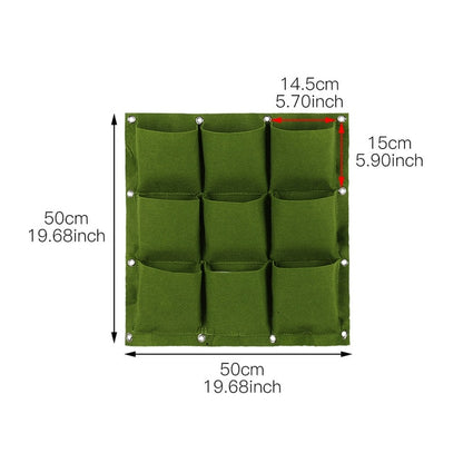 4/7/9/18/25/36/49/72 Pockets Green Wall Planting Bags
