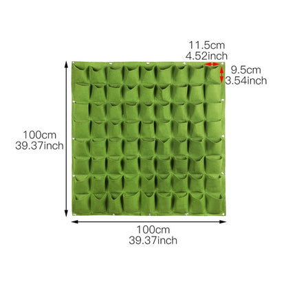 4/7/9/18/25/36/49/72 Pockets Green Wall Planting Bags