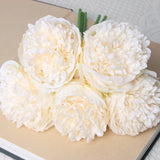 5pc Artificial Peony Silk Flowers