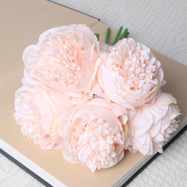 5pc Artificial Peony Silk Flowers