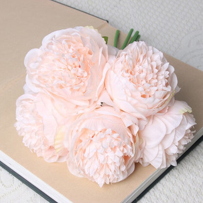 5pc Artificial Peony Silk Flowers