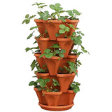 Plastic Stackable Vertical Flower Plant Pot