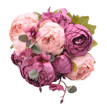 1Bunch European Artificial Peony Flowers