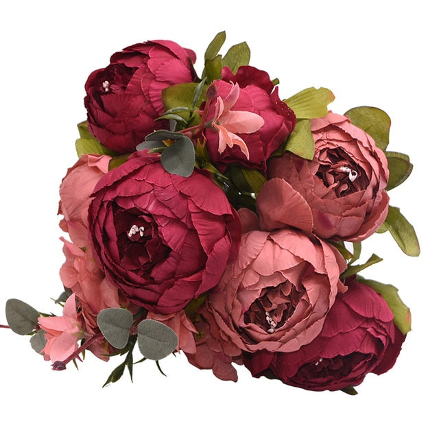 1Bunch European Artificial Peony Flowers