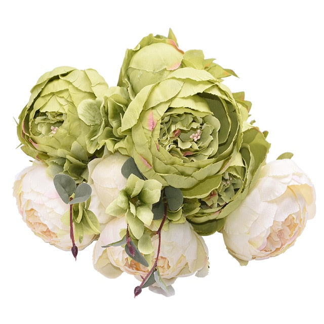 1Bunch European Artificial Peony Flowers