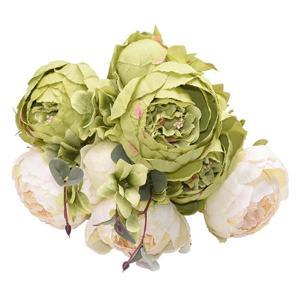 1Bunch European Artificial Peony Flowers