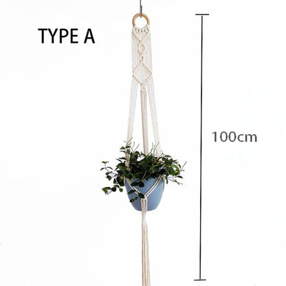 100% macrame handmade plant hanger
