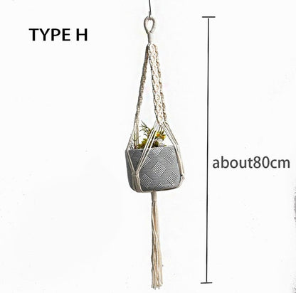 100% macrame handmade plant hanger