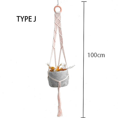 100% macrame handmade plant hanger