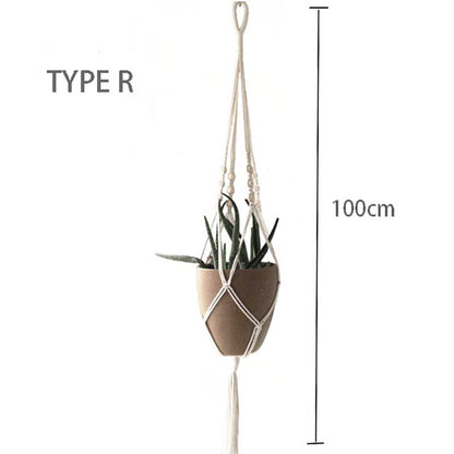 100% macrame handmade plant hanger