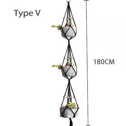 100% macrame handmade plant hanger