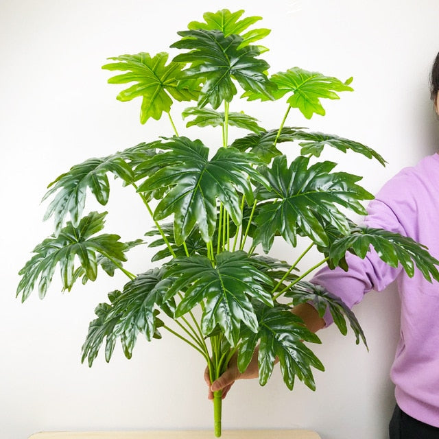 Tropical Monstera Large Artificial Palm Tree
