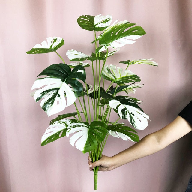 Tropical Monstera Large Artificial Palm Tree