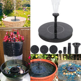 Solar Power Floating Water Fountain