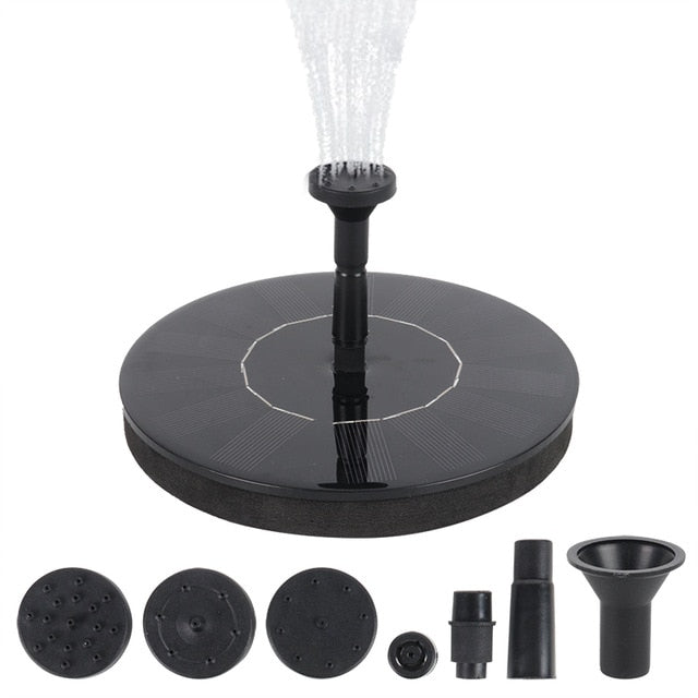 Solar Power Floating Water Fountain