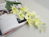 Artificial Silk White Orchid Flowers