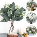 5pcs Artificial Eucalyptus Leaves