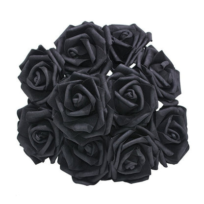 10/20/30Pcs 8cm Artificial PE Foam Rose Flowers