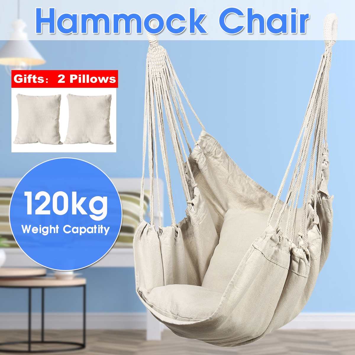 Outdoor/Indoor Hanging Swinging Chair