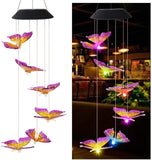 Color Changing Solar Power Wind Chime for Patio Yard Garden