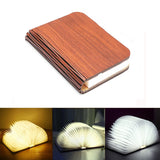 Portable 3 Colors 3D Creative LED Book Night Lamp