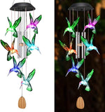 Color Changing Solar Power Wind Chime for Patio Yard Garden