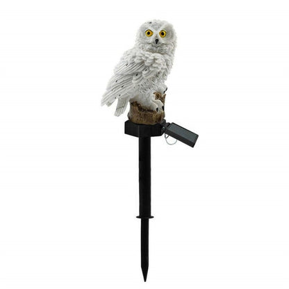 Outdoor Waterproof LED Solar Sculpture Owl Lamp